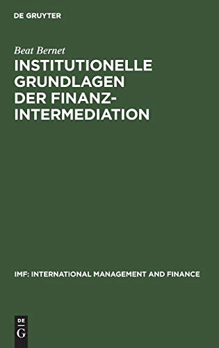 Stock image for Institutionelle Grundlagen der Finanzintermediation for sale by medimops