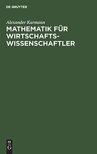 9783486274141: Mathematik fr Wirtschaftswissenschaftler