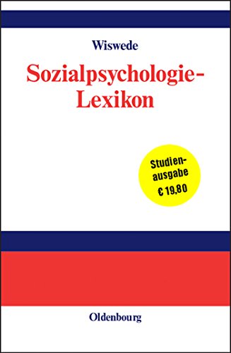 Beispielbild fr Sozialpsychologie-Lexikon zum Verkauf von medimops