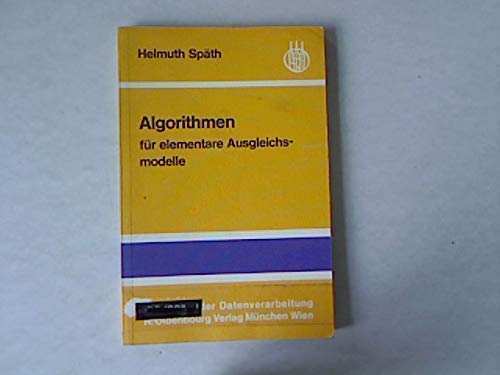 9783486395617: Algorithmen fr elementare Ausgleichsmodelle