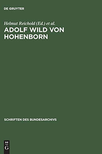 Imagen de archivo de Adolf Wild von Hohenborn a la venta por Ria Christie Collections