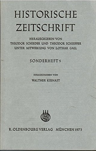 Historische Zeitschrift. Beiheft 2. Neue Folge - Beiträge zur Geschichte des mittelalterlichen de...