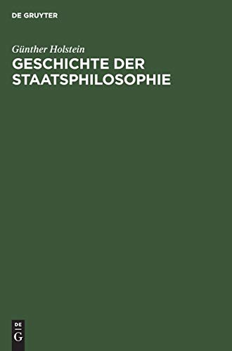 9783486765083: Geschichte der Staatsphilosophie (German Edition)
