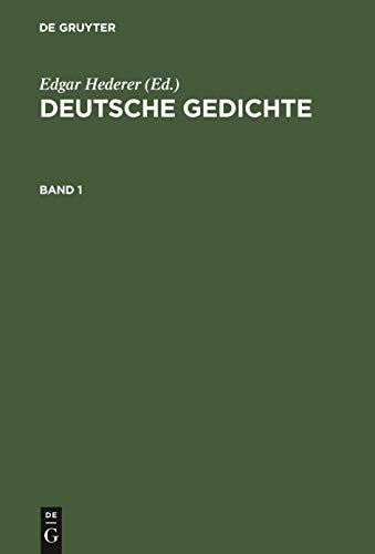 Deutsche Gedichte. Band 1 - Edgar Hederer