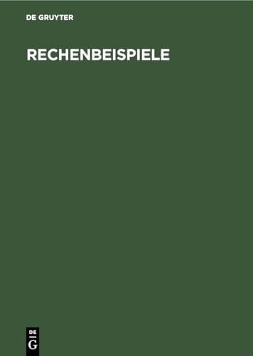 Stock image for Rechenbeispiele (German Edition) for sale by Lucky's Textbooks