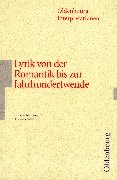 9783486886986: Lyrik von der Romantik bis zur Jahrhundertwende. Interpretationen.