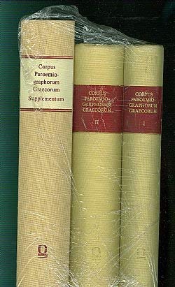 9783487000862: Corpus Paroemiographorum Graecorum Supplementum.