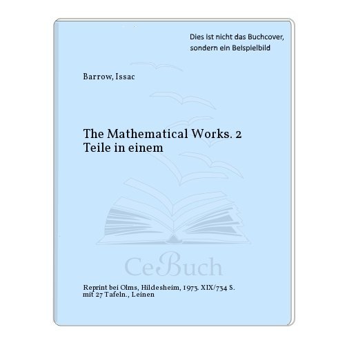 9783487047881: Mathematical Works