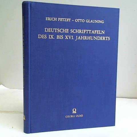 Beispielbild fr Deutsche Schrifttafeln des IX. bis XVI. Jahrhunderts aus Handschriften der Bayerischen Staatsbibliothek Mnchen. zum Verkauf von SKULIMA Wiss. Versandbuchhandlung