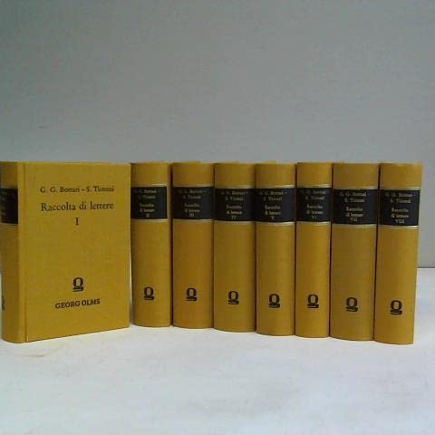 9783487060132: Raccolta di lettere sulla pittura, scultura ed architettura scritte da piu personaggi die secc, XV, XVI e XVII. 8 volumes