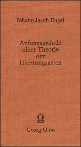 Stock image for Anfangsgrnde einer Theorie der Dichtungsarten aus deutschen Mustern entwickelt. for sale by Bernhard Kiewel Rare Books