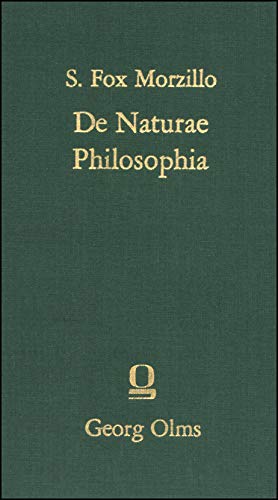 Beispielbild fr De Naturae Philosophia seu de Platonis et Aristotelis consensione. Libri V. Nachdruck der Ausgabe Louvain 1554 zum Verkauf von Hylaila - Online-Antiquariat