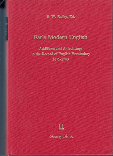 Early Modern English.