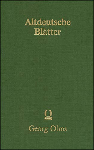 9783487065359: ALTDEUTSCHE BLTTER I/II. von Moritz Haupt und Heinrich Hoffmann (d.i. August Heinrich Hoffmann von Fallersleben). (Nachdruck der Ausgabe Leipzig 1836 - 1840). 2 in 1 Bd.