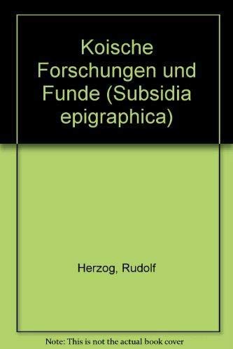 9783487070636: Koische Forschungen und Funde.