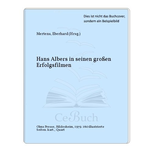 9783487082059: Hans Albers in seinen groen Erfolgsfilmen