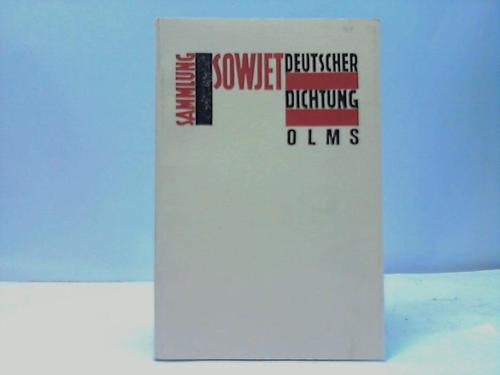 Beispielbild fr Sammlung Sowjetdeutscher Dichtung zum Verkauf von medimops
