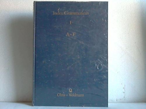Beispielbild fr Index Grammaticus. An Index to Latin Grammar Texts. zum Verkauf von Antiquariat Hans Hammerstein OHG