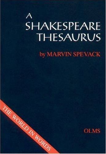 Imagen de archivo de A Shakespeare Thesaurus (Shakespeare Database) a la venta por Phatpocket Limited