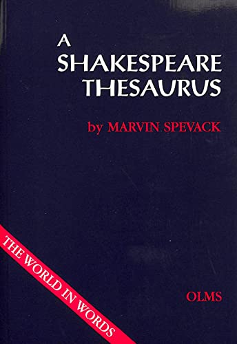 Imagen de archivo de A Shakespeare Thesaurus a la venta por MusicMagpie