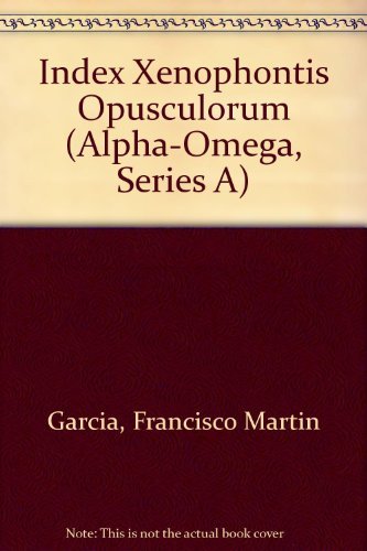 Beispielbild fr Index Xenophontis opusculorum. zum Verkauf von Kloof Booksellers & Scientia Verlag