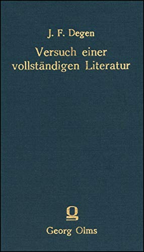 Beispielbild fr Versuch einer vollstndigen Literatur der deutschen bersetzungen der Rmer. zum Verkauf von SKULIMA Wiss. Versandbuchhandlung