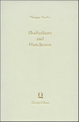 Beispielbild fr Shaftesbury and Hutcheson (English Philosophers) zum Verkauf von Anybook.com