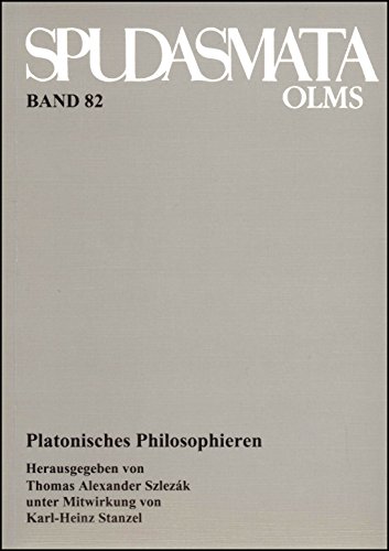 9783487114354: Platonisches Philosophieren: Zehn Vortrge zu Ehren von Hans Joachim Krmer (Spudasmata)