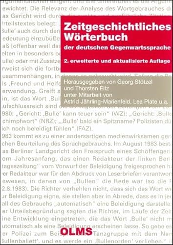 Stock image for Zeitgeschichtliches W rterbuch der deutschen Gegenwartssprache. for sale by ThriftBooks-Atlanta