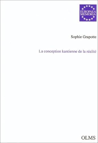 9783487125305: La conception kantienne de la ralit