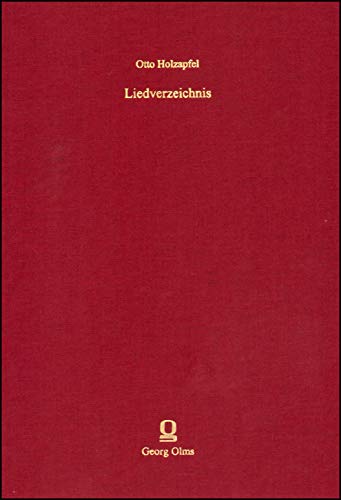 9783487131023: Liedverzeichnis Band 2, mit CD-ROM Die ltere deutschsprachige, populre Liedberlieferung.