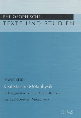 9783487131313: Seidl, H: Realistische Metaphysik