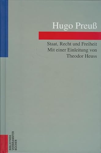 Beispielbild fr Staat, Recht und Freiheit Aus vierzig Jahren deutscher Politik und Geschichte zum Verkauf von Celler Versandantiquariat