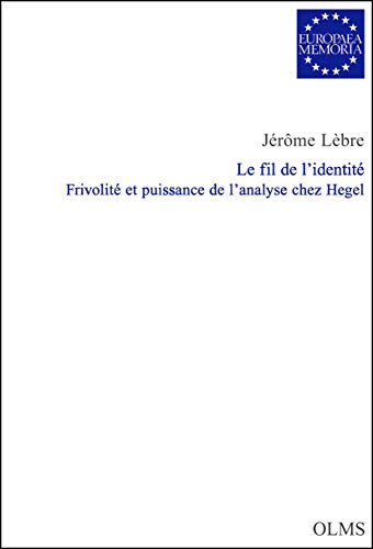 Stock image for Le fil de l'identit. for sale by SKULIMA Wiss. Versandbuchhandlung