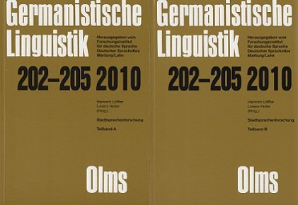 Beispielbild fr Germanistische Linguistik 206-209 / 2010: Kontrastive germanistische Linguistik. Teilband 1. Hrsg. vom Forschungszentrum Deutscher Sprachatlas. zum Verkauf von Antiquariat Bader Tbingen