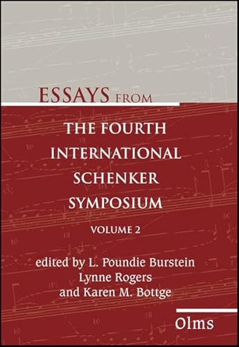 Beispielbild fr Essays from the Fourth International Schenker Symposium. Volume 2. zum Verkauf von SKULIMA Wiss. Versandbuchhandlung