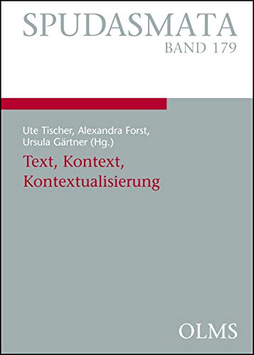 Stock image for Text, Kontext, Kontextualisierung. for sale by SKULIMA Wiss. Versandbuchhandlung