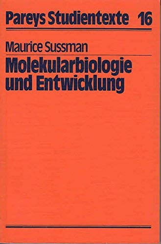 Stock image for Molekularbiologie und Entwicklung for sale by Versandantiquariat Felix Mcke