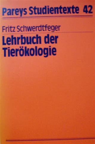 Stock image for Lehrbuch der Tierkologie for sale by medimops