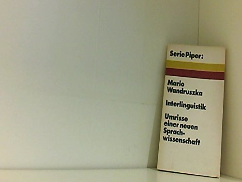Stock image for Interlinguistik. Umrisse einer neuen Sprachwissenschaft. for sale by Worpsweder Antiquariat