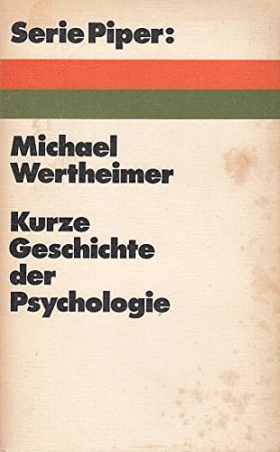 Stock image for Kurze Geschichte der Psychologie. for sale by medimops