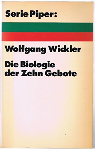 Beispielbild fr Die Biologie der Zehn Gebote (Serie Piper) [Taschenbuch]. zum Verkauf von Versandantiquariat Felix Mcke