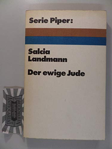Beispielbild fr Der ewige Jude. zum Verkauf von Gerald Wollermann
