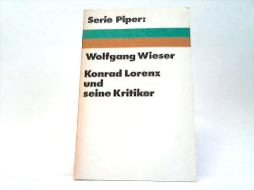 Stock image for Konrad Lorenz und seine Kritiker for sale by Kultgut
