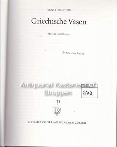 9783492017817: griechische-vasen