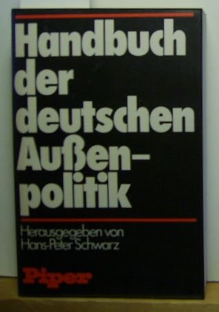 Handbuch der deutschen Aussenpolitik, Vorwort,