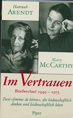 Stock image for Im Vertrauen. Briefwechsel 1949 - 1975 for sale by medimops