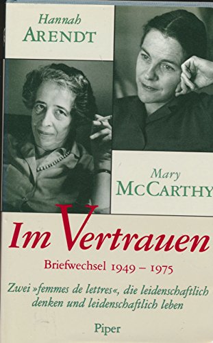 Im Vertrauen. Briefwechsel 1949 - 1975. Herausgegeben und mit einer Einführung von Carol Brightma...