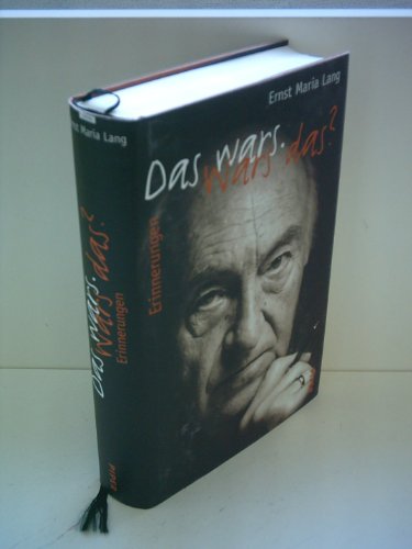 9783492042314: Das war's, war's das?: Erinnerungen