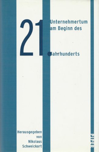 Stock image for Unternehmertum am Beginn des 21. Jahrhunderts for sale by Der Bcher-Br
